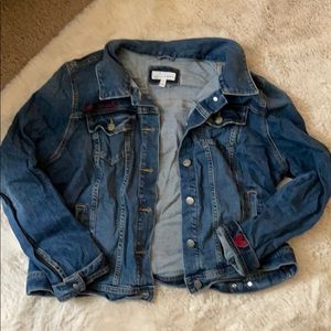 Loft brand Jean jacket- heartbreaker
